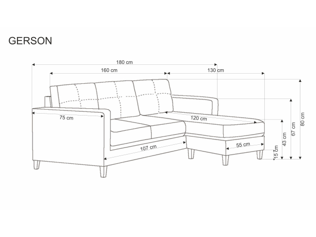 Sofa su pakoju GERSON 14