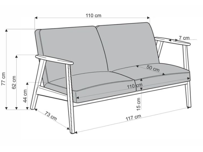 Sofa MILANO 2S 12