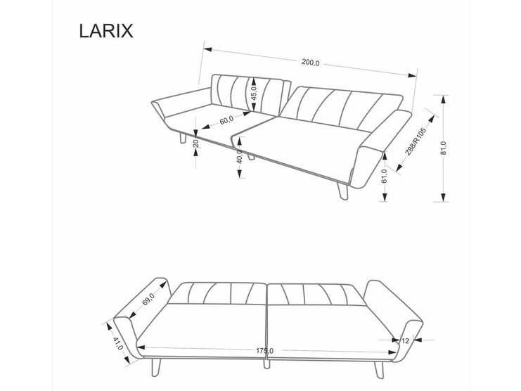 Sofa LARIX 2 Sofa LARIX 2