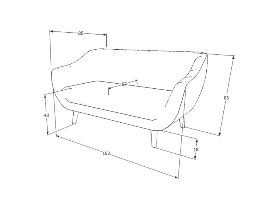 Sofa ELITE 2 VELVET 4 Sofa ELITE 2 VELVET 4