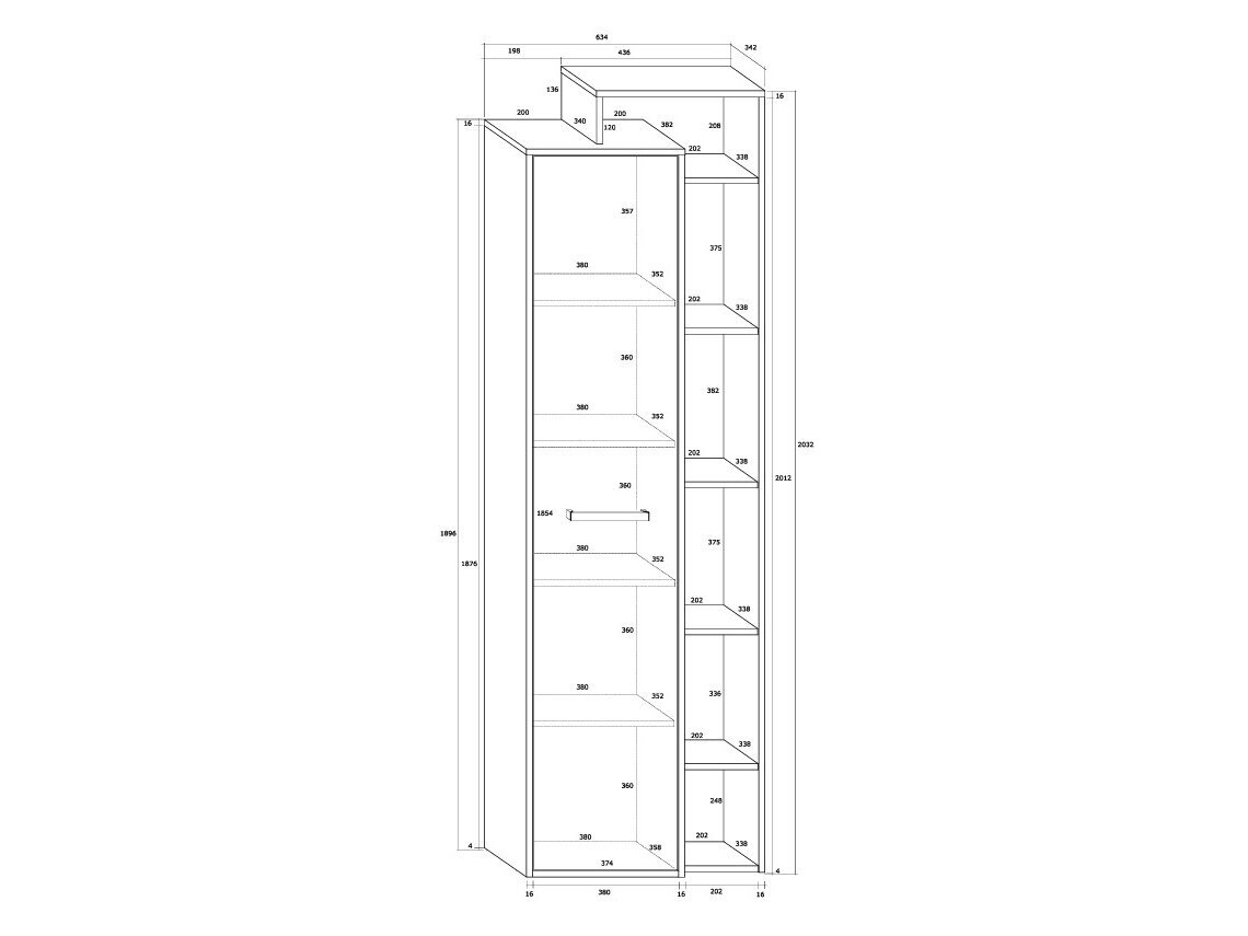 Spinta su lentynomis RIO-02 5 Spinta su lentynomis RIO-02 5