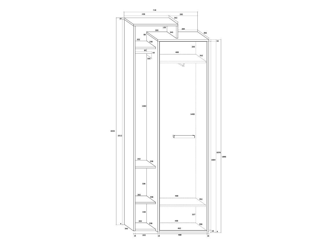 Spinta su lentynomis RIO-21 5 Spinta su lentynomis RIO-21 5