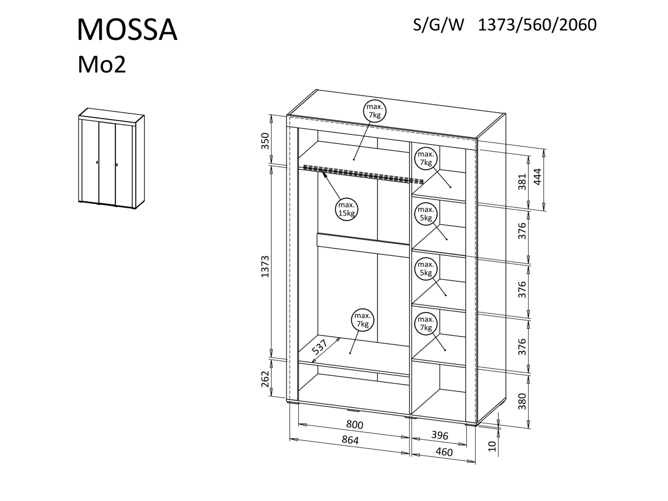 Spinta MOSSA MO2 2 Spinta MOSSA MO2 2
