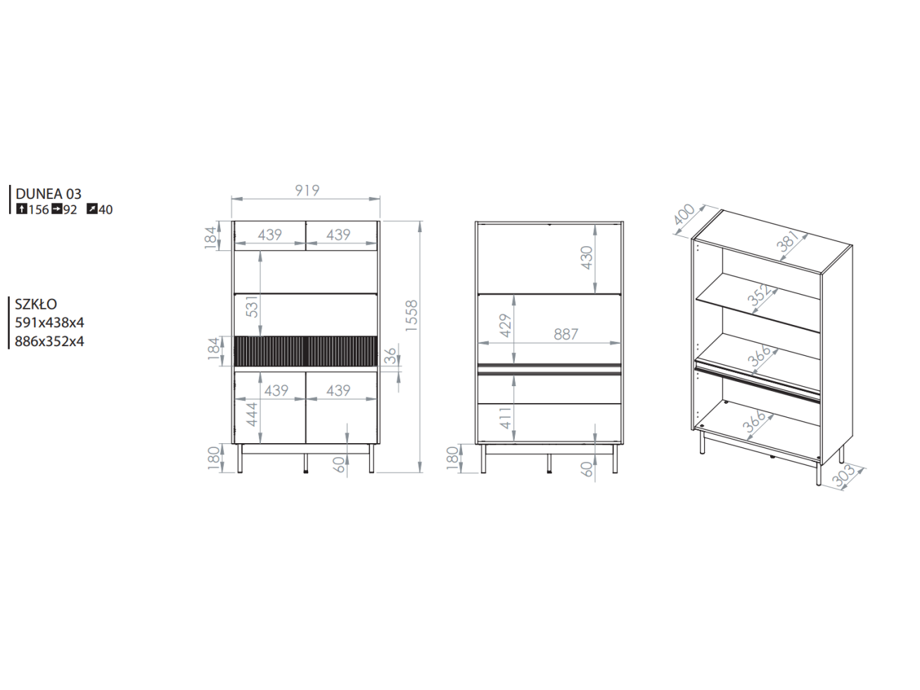 Spintelė DUNEA 03 10