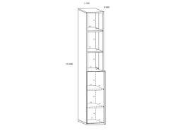Spinta-drabužinė HEY 6