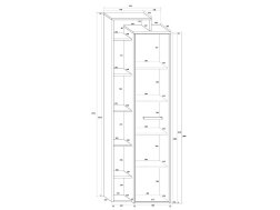 Spinta su lentynomis RIO-01