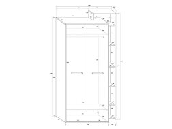 Spinta su lentynomis RIO-24