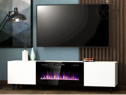 TV staliukas PAFOS RTV 180 su elektriniu židiniu