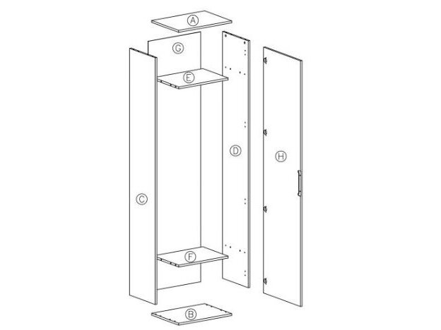 Spintelė SL-50 1 Spintelė SL-50 1