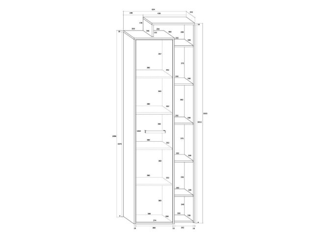 Spinta su lentynomis RIO-02 5 Spinta su lentynomis RIO-02 5