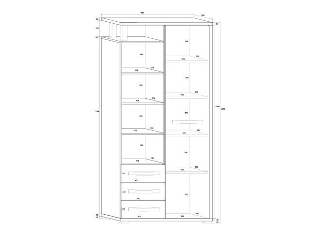 Spinta su lentynomis ANG-01 1 Spinta su lentynomis ANG-01 1