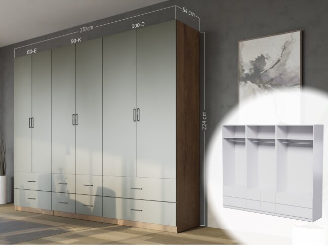 Spinta su stalčiais MBL MAX 270x224 Spinta su stalčiais MBL MAX 270x224