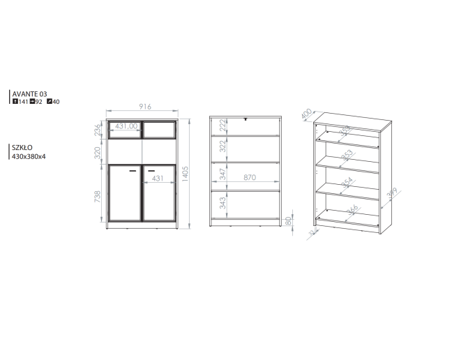 Spintelė AVANTE 03 10