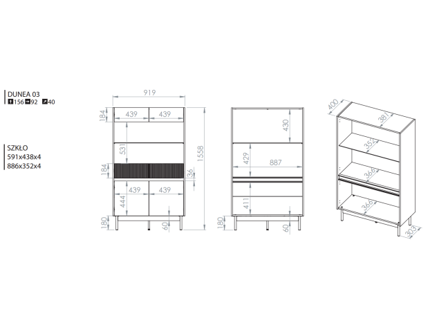 Spintelė DUNEA 03 10
