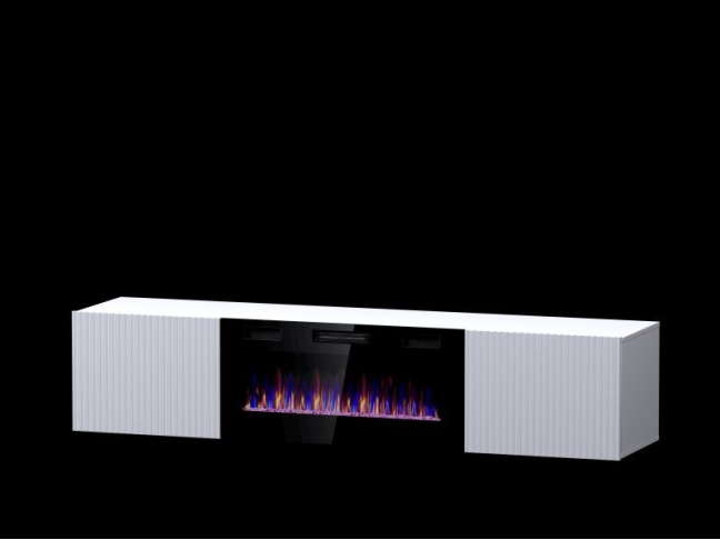 TV staliukas PAFOS RTV 180 su elektriniu židiniu 3 TV staliukas PAFOS RTV 180 su elektriniu židiniu 3