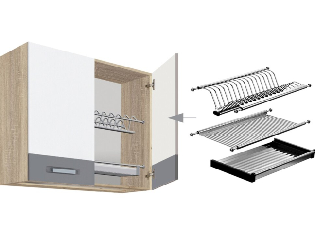 Spintelė su džiovyklė (80cm) GLO-53G 1 Spintelė su džiovyklė (80cm) GLO-53G 1