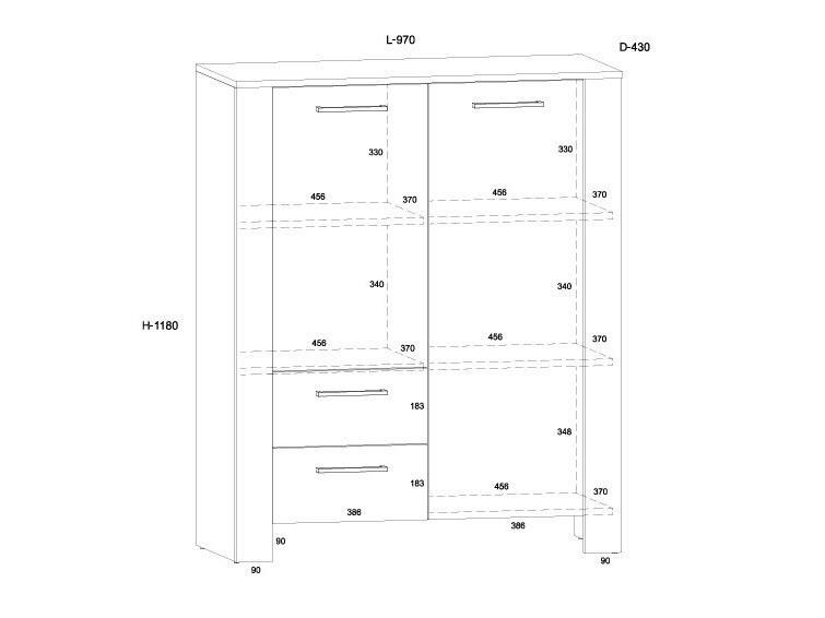 Spintelė SLI-08 6 Spintelė SLI-08 6