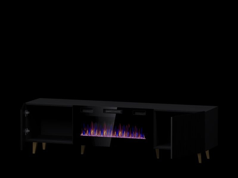 TV staliukas PAFOS RTV 180 su elektriniu židiniu 8