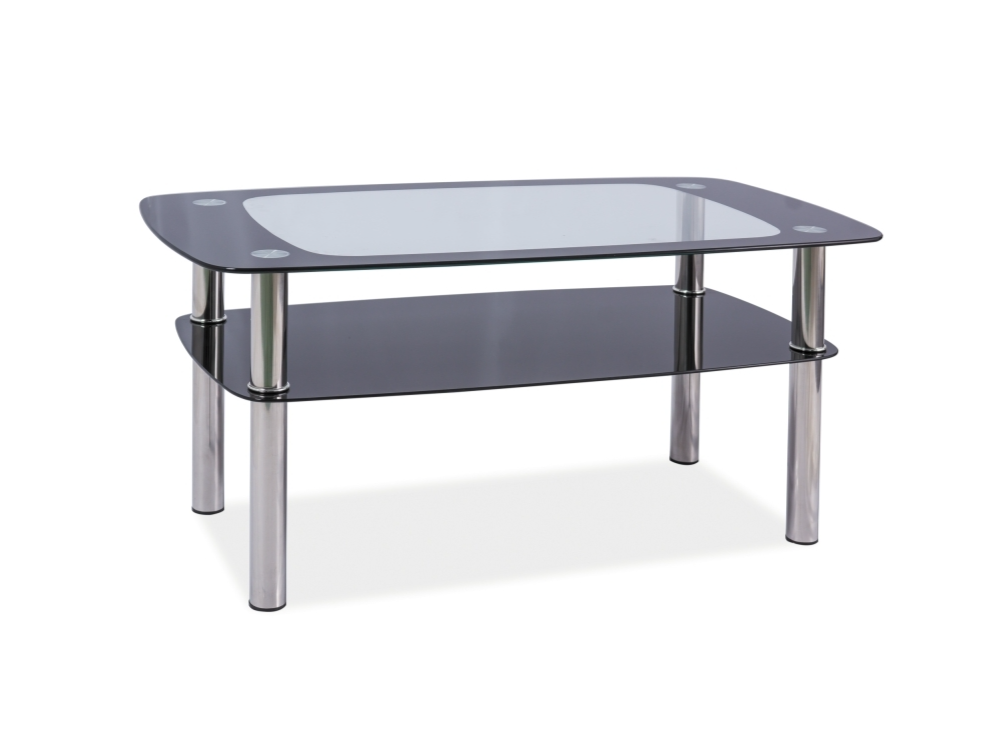 Stiklinis žurnalinis staliukas RAVA C