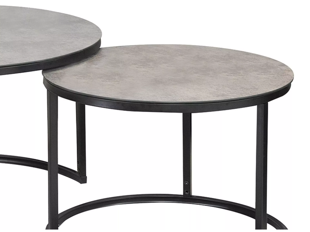 Stiklinis kavos staliukų rinkinys ATLANTA A 1 Stiklinis kavos staliukų rinkinys ATLANTA A 1