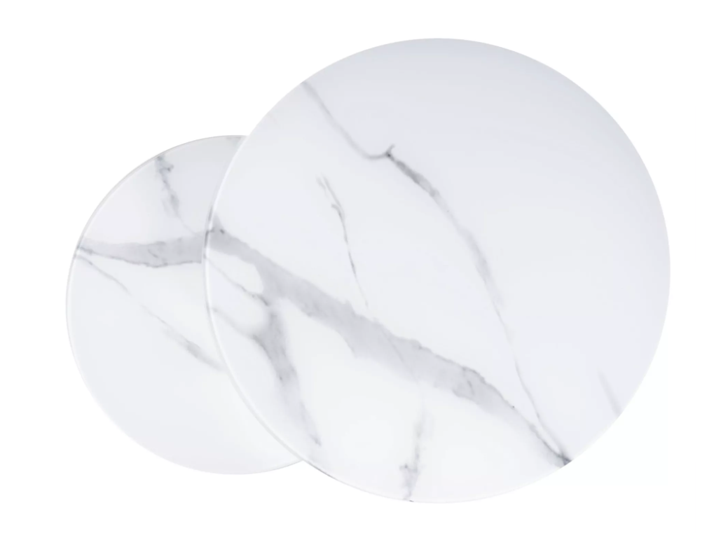 Stiklinis kavos staliukų rinkinys ATLANTA C 2 Stiklinis kavos staliukų rinkinys ATLANTA C 2