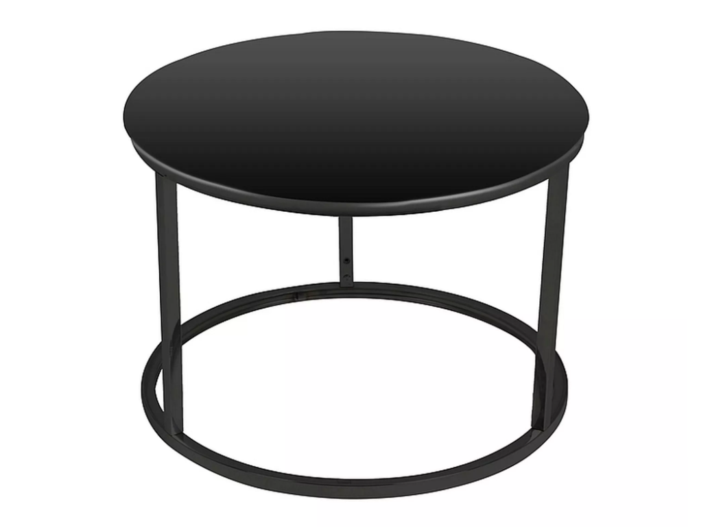 Stiklinis kavos staliukų rinkinys ATLANTA D 3 Stiklinis kavos staliukų rinkinys ATLANTA D 3