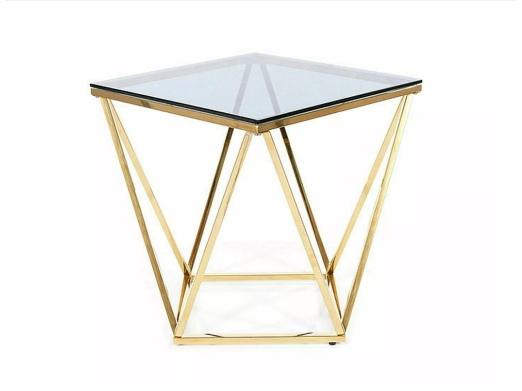 Stiklinis kavos staliukas SILVER B Stiklinis kavos staliukas SILVER B