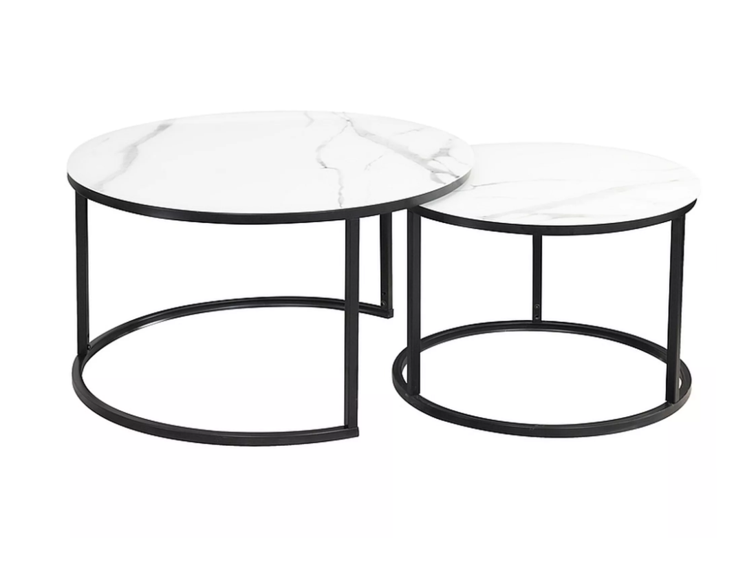 Stiklinis kavos staliukų rinkinys ATLANTA C 1