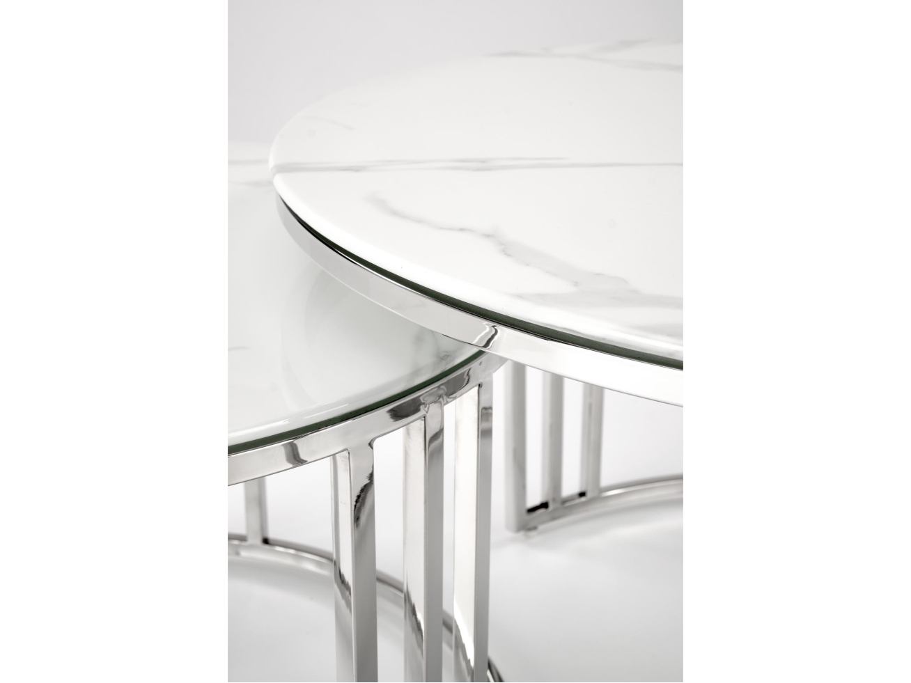 Stiklinis kavos staliukų rinkinys MERCURY 2 6