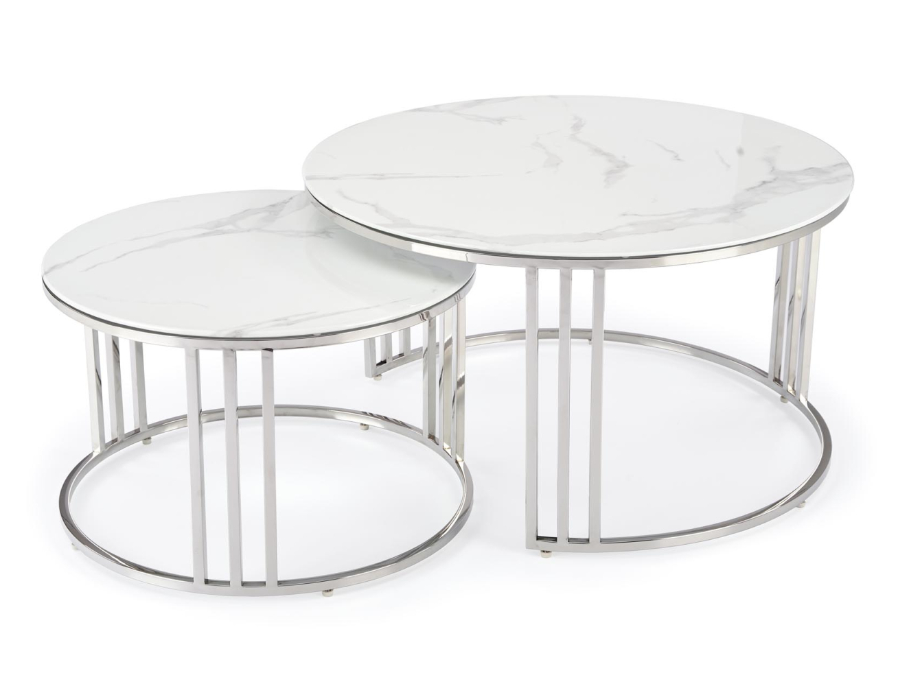 Stiklinis kavos staliukų rinkinys MERCURY 2 Stiklinis kavos staliukų rinkinys MERCURY 2