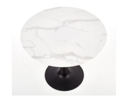 Apvalus stiklinis stalas AMBROSIO