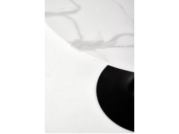 Apvalus stiklinis stalas AMBROSIO