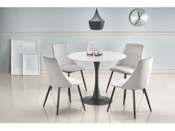 Apvalus stiklinis stalas AMBROSIO