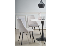 Apvalus stiklinis stalas AMBROSIO