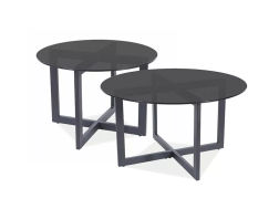 Stiklinis kavos staliukas ALMERIA B