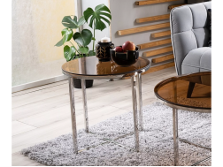 Stiklinis kavos staliukas CRYSTAL B