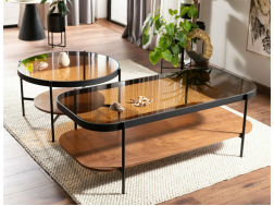 Stiklinis kavos staliukas PRIMA B