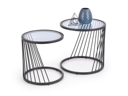 Stiklinis kavos staliukų rinkinys ANTILLA