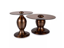 Stiklinis kavos staliukų rinkinys CASSIE