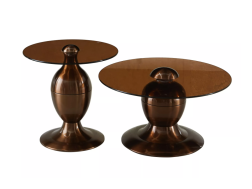 Stiklinis kavos staliukų rinkinys CASSIE