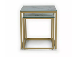 Stiklinis kavos staliukų rinkinys GLORIA II