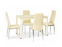 Stiklinis valgomojo stalas GALANT 110x70