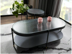 Stiklinis žurnalinis staliukas LAGUNA B