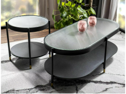 Stiklinis žurnalinis staliukas LAGUNA B