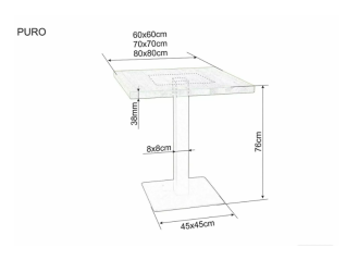 Stalas PURO LAMINATAS