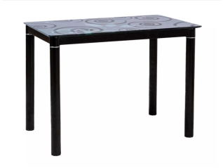 Stiklinis valgomojo stalas DAMAR 100x60