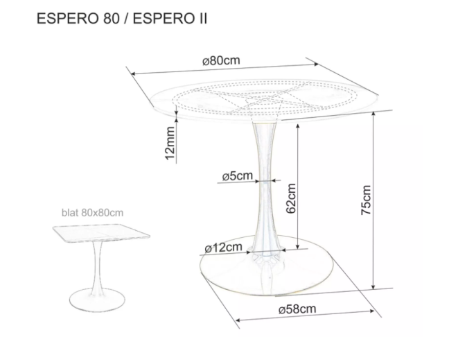 Stalas ESPERO II 3
