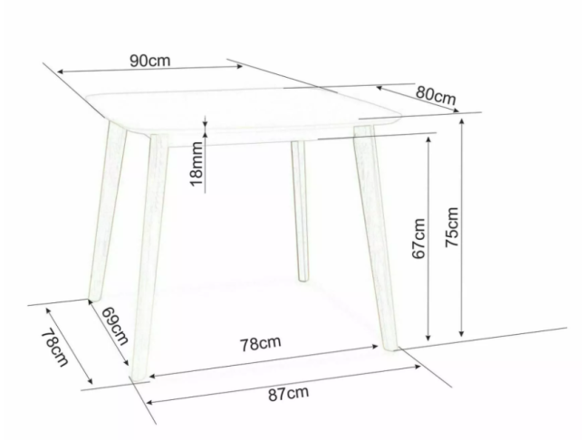 Stalas TIBI 2 Stalas TIBI 2