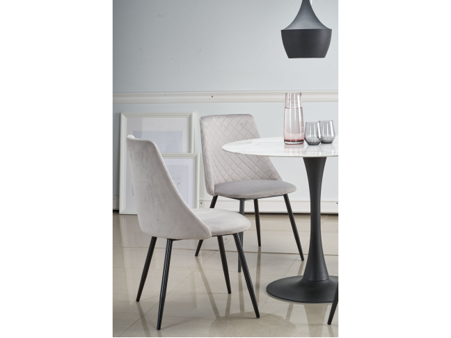 Apvalus stiklinis stalas AMBROSIO 2