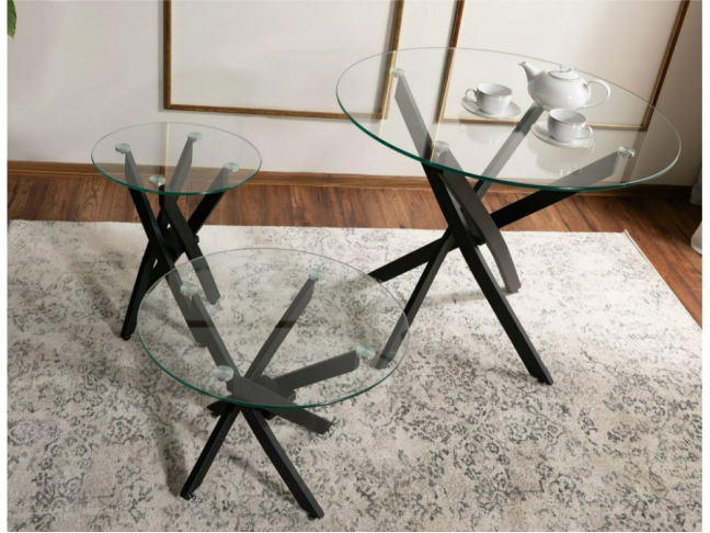 Stiklinis kavos staliukas AGIS A 2 Stiklinis kavos staliukas AGIS A 2